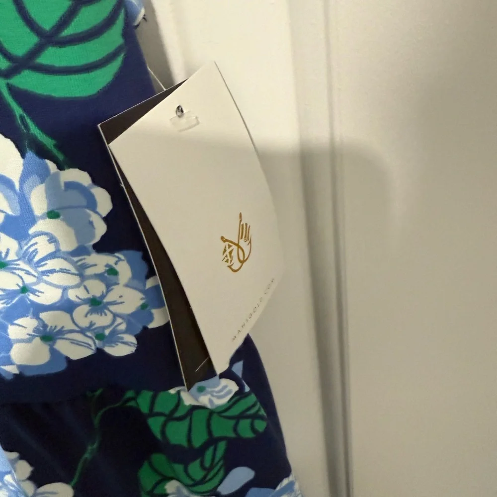 MAHI GOLD Blue and Green Floral Dress - Picture 9 of 12